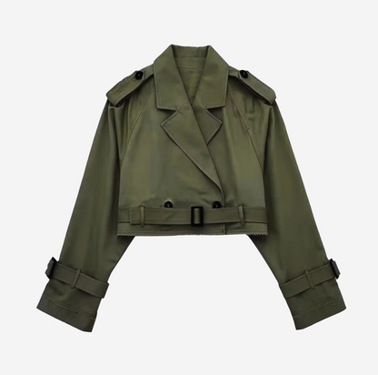 Cropped Trench Coat