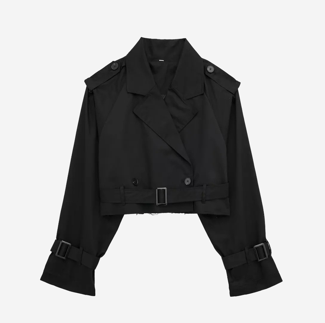 Cropped Trench Coat
