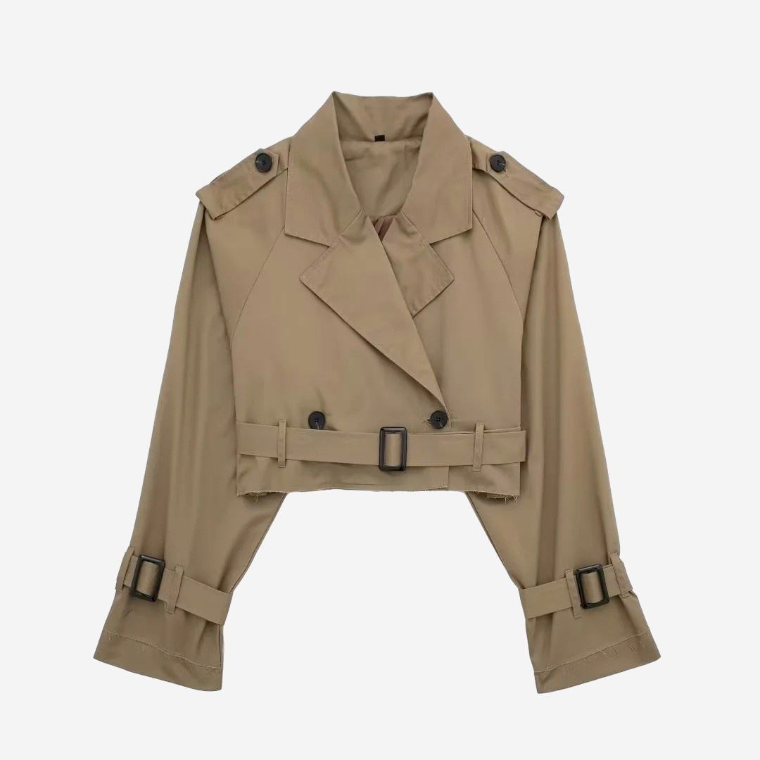 Cropped Trench Coat