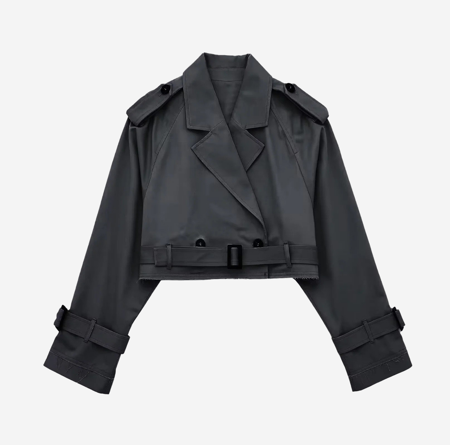 Cropped Trench Coat