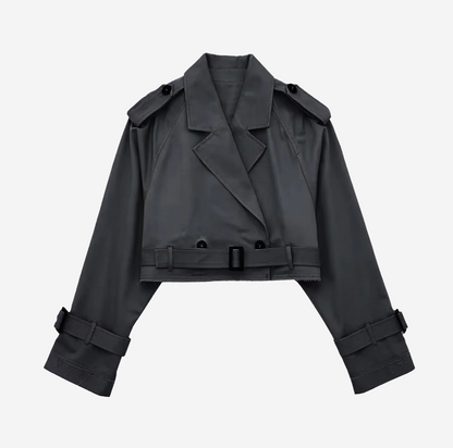Cropped Trench Coat